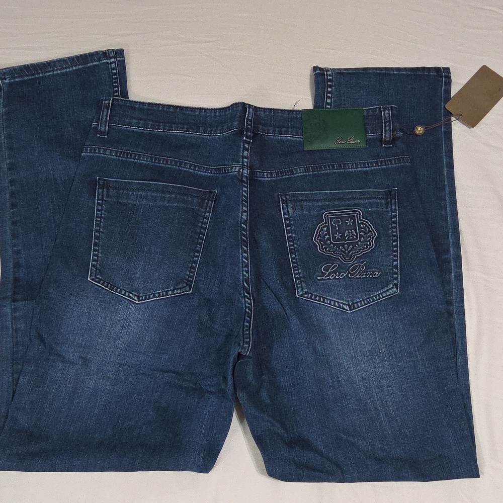 Loro Piana Men's Jeans Dark Blue Size 34